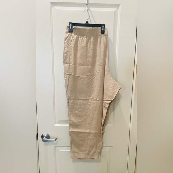 NEW…Old Navy High Waisted Linen Blend Ankle Pants - Picture 5 of 5